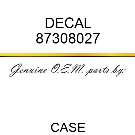 DECAL 87308027