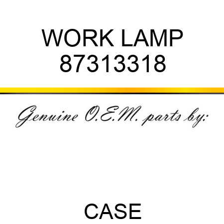 WORK LAMP 87313318