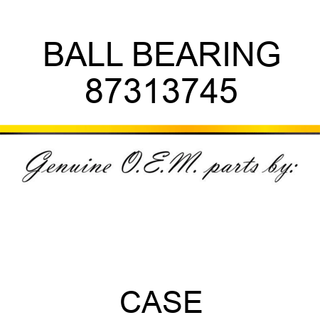 BALL BEARING 87313745