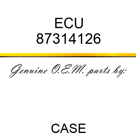 ECU 87314126