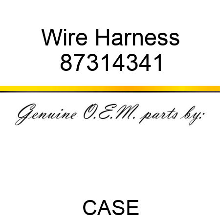 Wire Harness 87314341