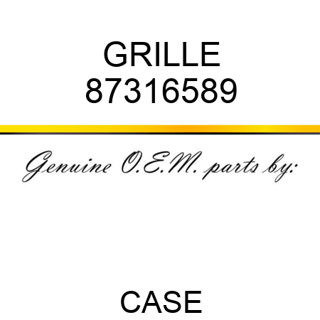 GRILLE 87316589