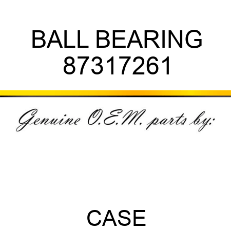 BALL BEARING 87317261