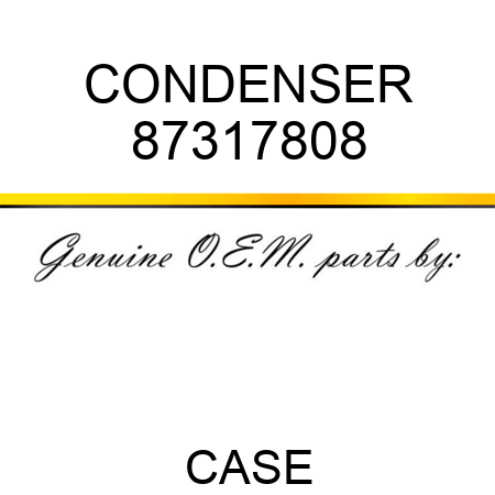 CONDENSER 87317808