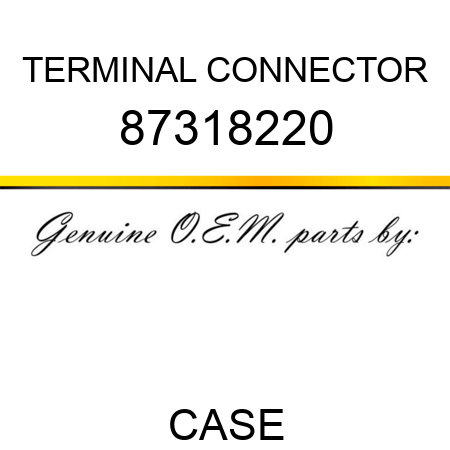 TERMINAL CONNECTOR 87318220