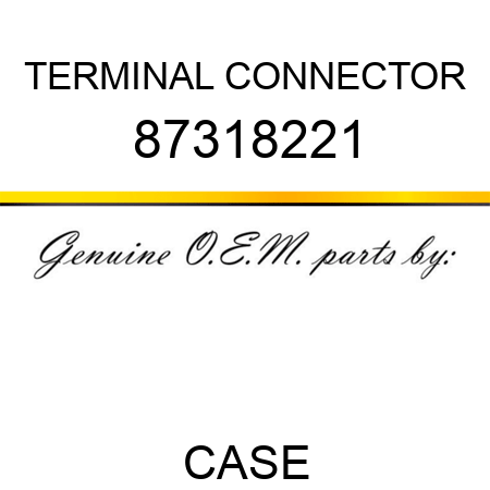 TERMINAL CONNECTOR 87318221