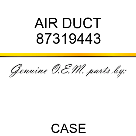 AIR DUCT 87319443