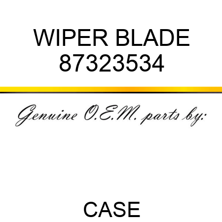 WIPER BLADE 87323534
