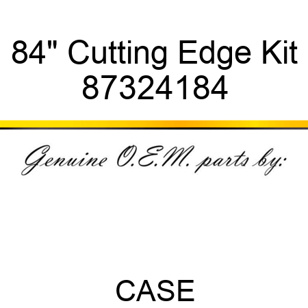 84" Cutting Edge Kit 87324184