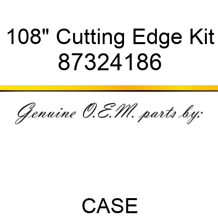 108" Cutting Edge Kit 87324186