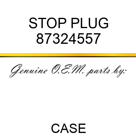 STOP PLUG 87324557