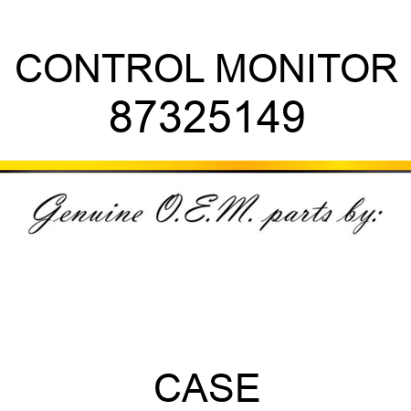 CONTROL MONITOR 87325149