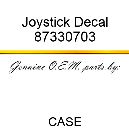 Joystick Decal 87330703