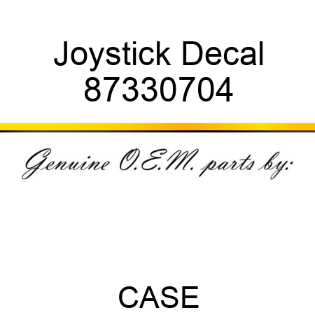 Joystick Decal 87330704