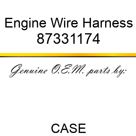 Engine Wire Harness 87331174