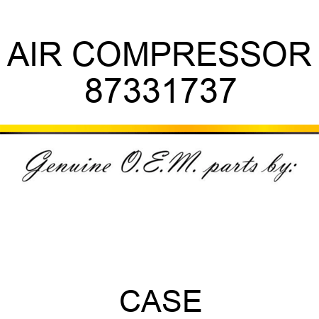 AIR COMPRESSOR 87331737