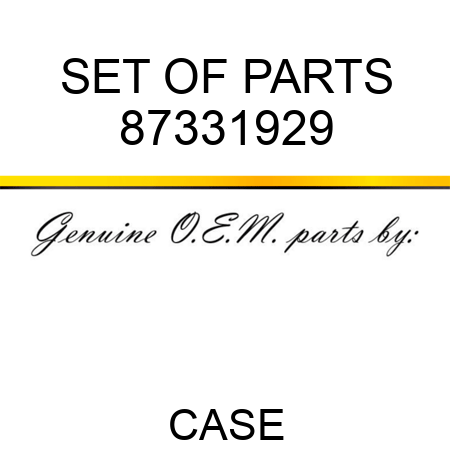SET OF PARTS 87331929