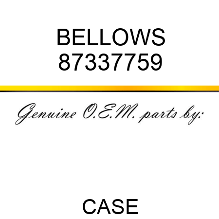 BELLOWS 87337759