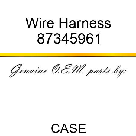 Wire Harness 87345961