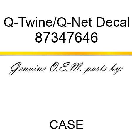 Q-Twine/Q-Net Decal 87347646
