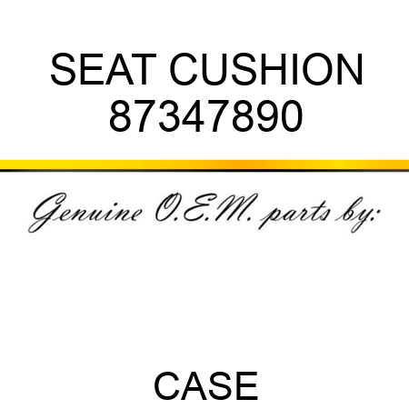 SEAT CUSHION 87347890