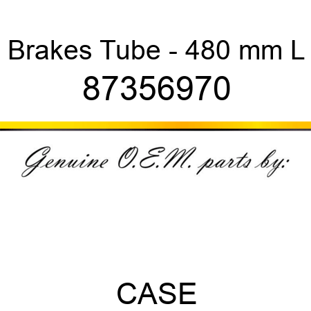 Brakes Tube - 480 mm L 87356970