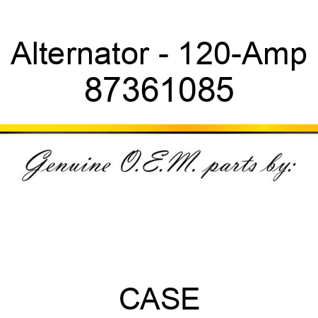 Alternator - 120-Amp 87361085