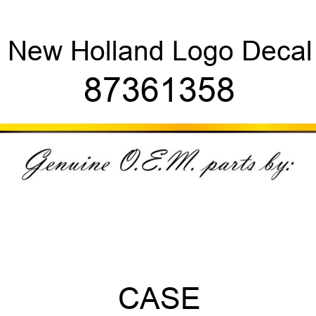 New Holland Logo Decal 87361358