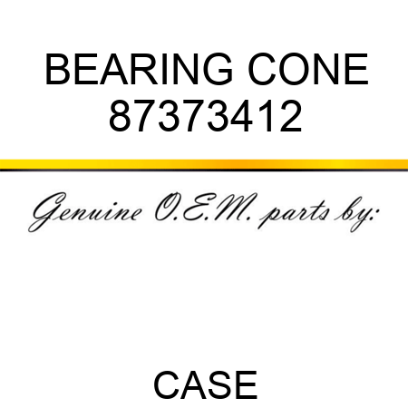 BEARING CONE 87373412