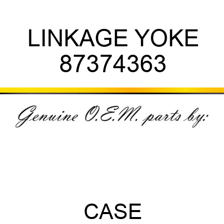 LINKAGE YOKE 87374363
