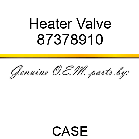 Heater Valve 87378910