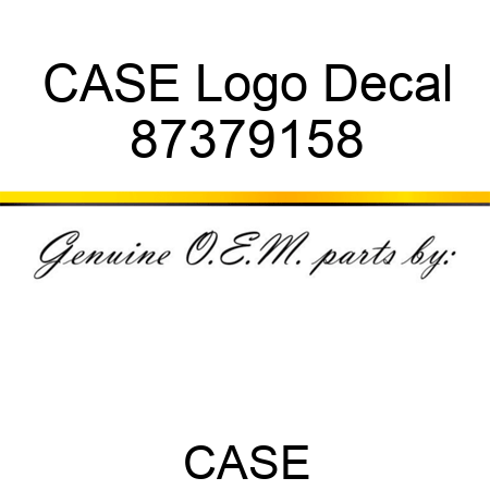 CASE Logo Decal 87379158