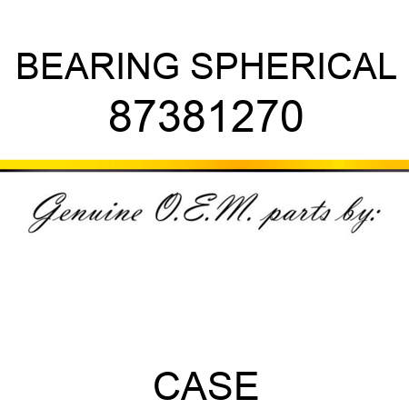 BEARING, SPHERICAL 87381270