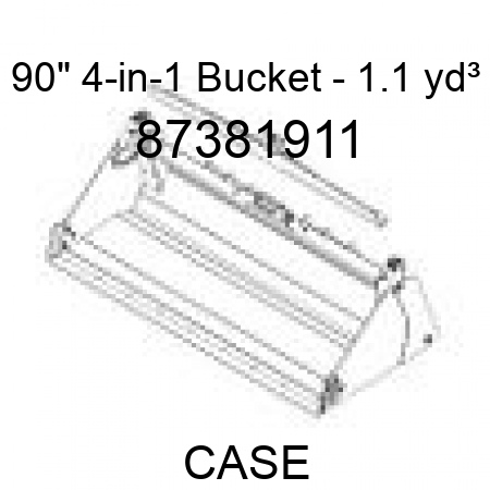 90" 4-in-1 Bucket - 1.1 yd³ 87381911