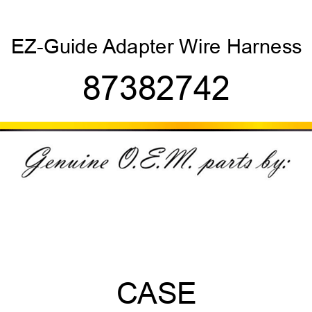 EZ-Guide Adapter Wire Harness 87382742