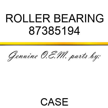 ROLLER BEARING 87385194