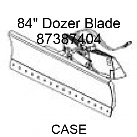 84" Dozer Blade 87387404