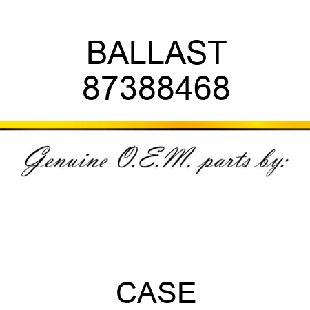 BALLAST 87388468