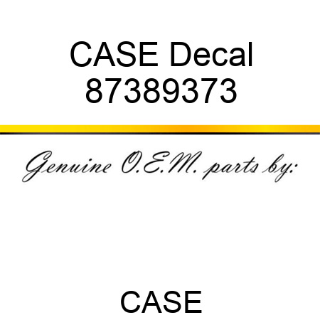 CASE Decal 87389373