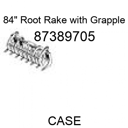 84" Root Rake with Grapple 87389705