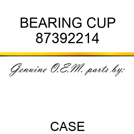 BEARING CUP 87392214