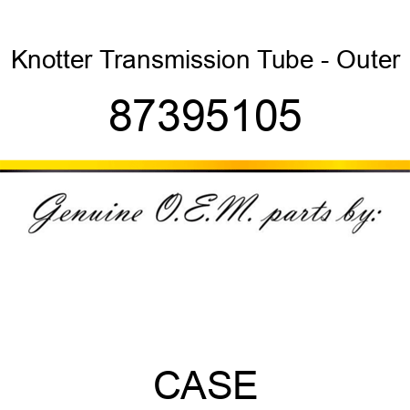 Knotter Transmission Tube - Outer 87395105