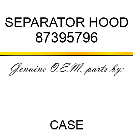 SEPARATOR HOOD 87395796