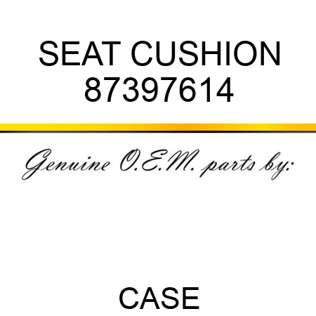 SEAT CUSHION 87397614