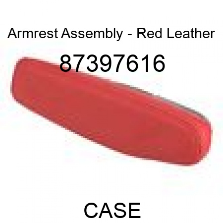 Armrest Assembly - Red Leather 87397616