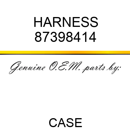 HARNESS 87398414