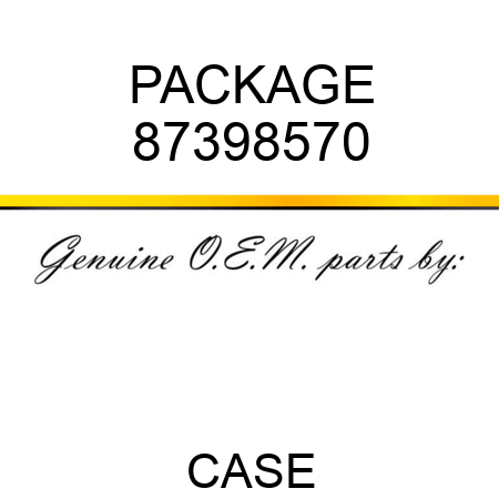 PACKAGE 87398570