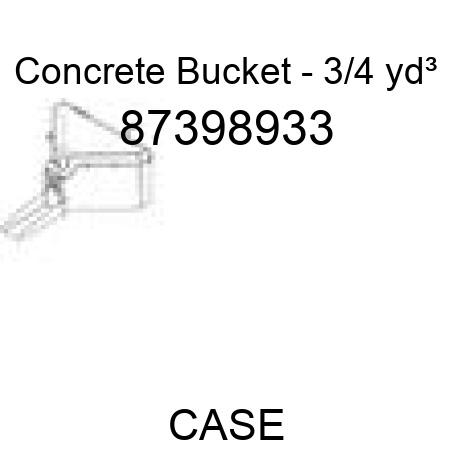 Concrete Bucket - 3/4 yd³ 87398933