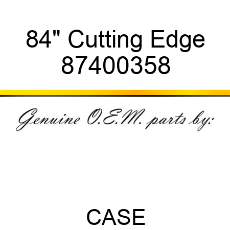 84" Cutting Edge 87400358