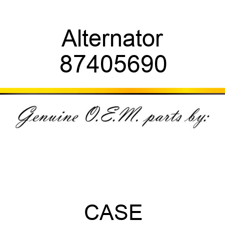 Alternator 87405690
